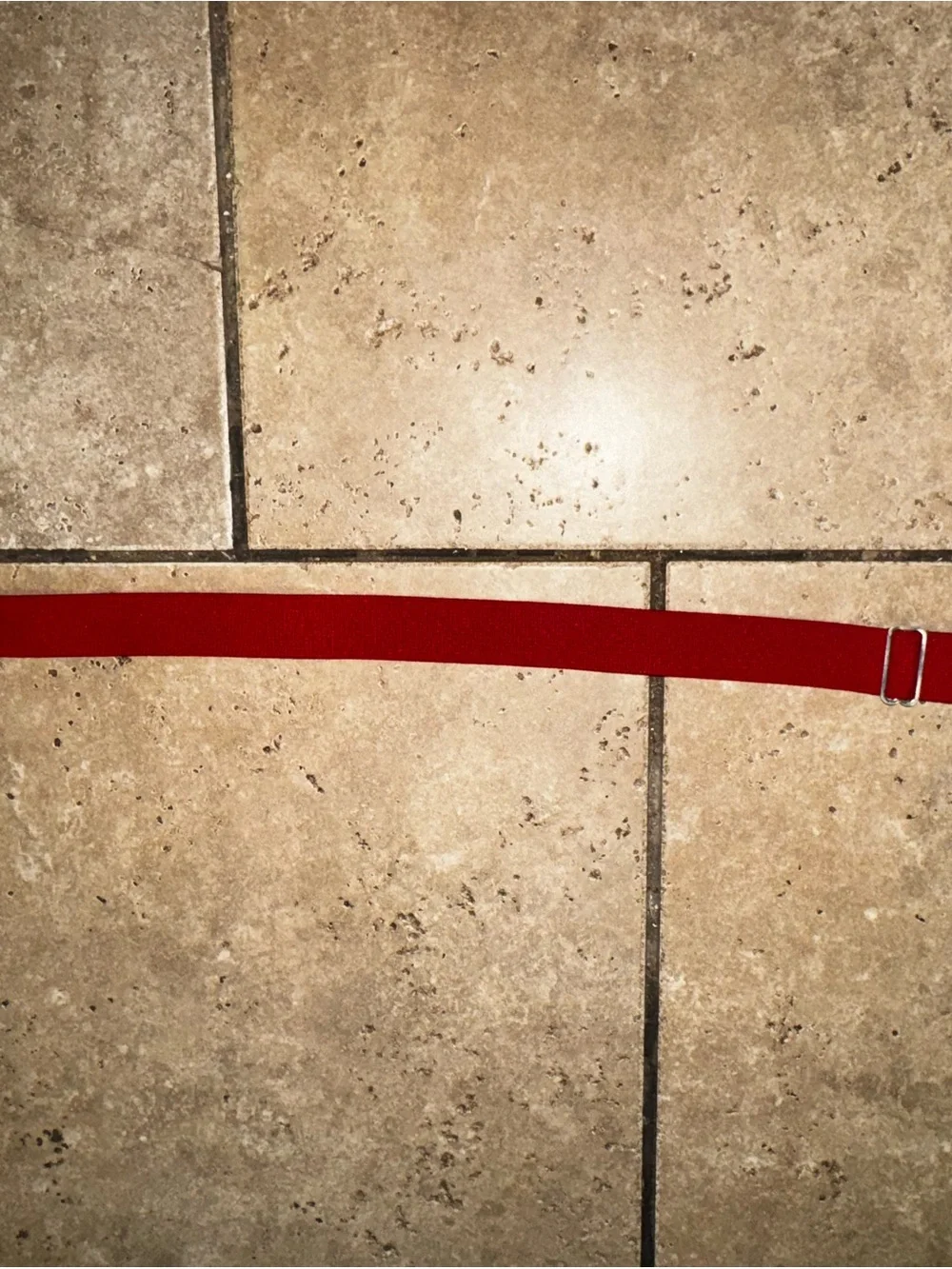 Red youth baseball belt